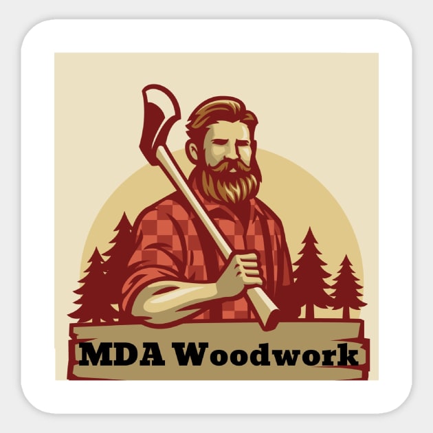 MDA Woodwork Lumberjack Sticker by MDA Woodwork